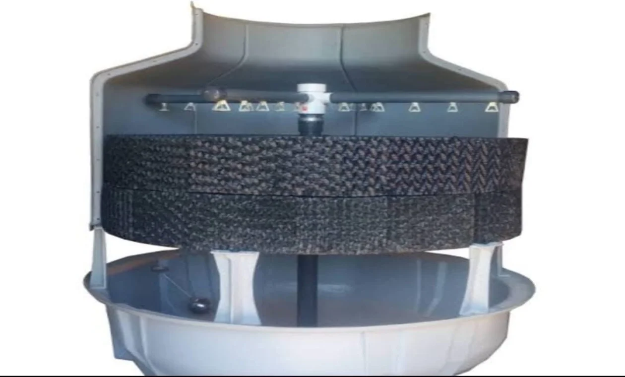 Round Cooling Tower — Cutaway View